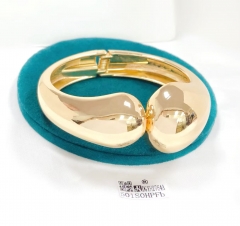 Simple shape exquisite gold/silver big bangle