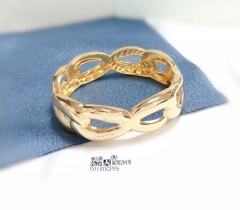 Exquisite hollow style gold/silver bangle