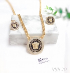 Classic fashion gold/silver necklace earing