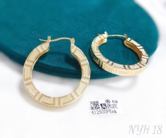 Exquisite simple hoop gold/silver earring