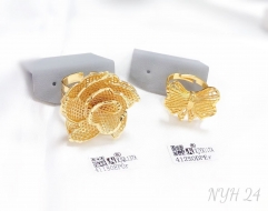 Flower/butterfly model exquisite rings