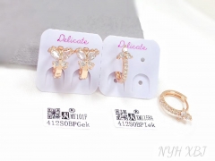 Butterfly/triangle model bright earring