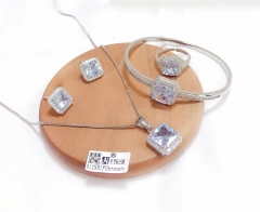 Square diamond jewelry set