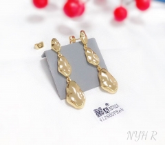 Polishing sequin pendant earring