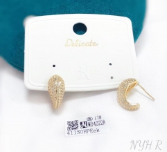 Simple exquisite zircon earring