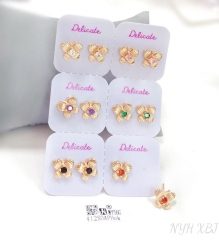 Butterfly shaped fashion earrings