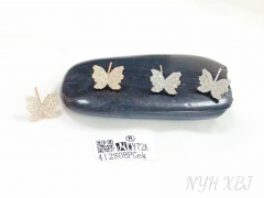 Butterfly shaped stud earrings