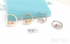 Swan style fashion earring