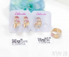 Color mixing style trendy earring