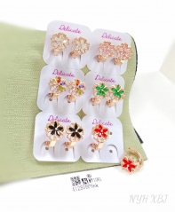 Flower popular fine earrings