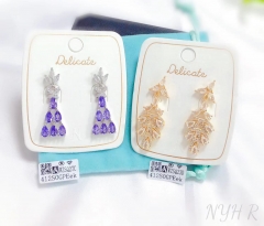 Purple/white gorgeous earrings