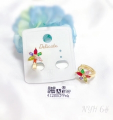 Flower shaped earrings