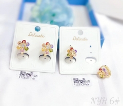 Flower model popular earrings