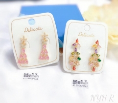 Fashion crystal pendant earrings