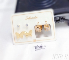 Butterfly shiny earrings