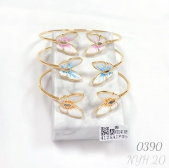 Exquisite butterfly shape bangle set