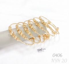 Handmade beads model shiny bangle set