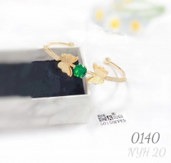 Butterfly Green Zircon Fashion Bangle