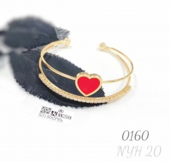 Heart Shape Double Layer Fashion Bangle