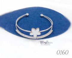 Exquisite double layer shape flower bangle