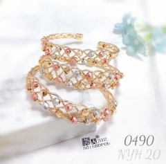 Exquisite Mixed Beads Fashion Bangle Set