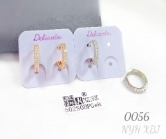 Exquisite fashion inlay zircon earring