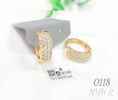 Fashion inlay zircon style earirng