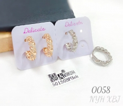 Twist curl style fashion earring