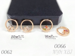 Simple Diamond-inlaid C-shaped Light Luxury Earrings