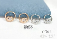 Fine Jewelry Round Earrings Unisex