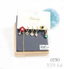 Earrings Set Real Gold Plated Jewelry Set