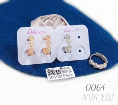 Simple Zircon Hoop Earring