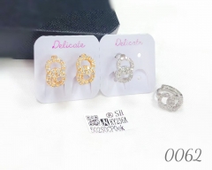 Zircon Earring Women's Copper Jewelry