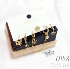 Earrings Set Real Gold Plated Jewelry Set