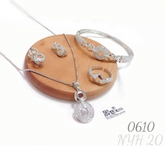 Sumptuous Round shape Inlay Zircon shape Jewelry Set