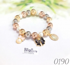 Cute bow bracelet with shell