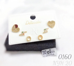 Earrings Set Real Gold Plated Jewelry Set