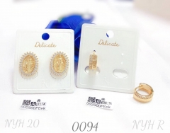 Delicate round earrings