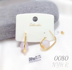 Delicate Pearl Square Earrings