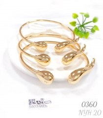 18k gold-plated jewelry set bracelet