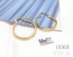 Delicate round earrings