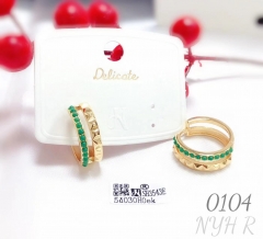 New Green Bead Earrings