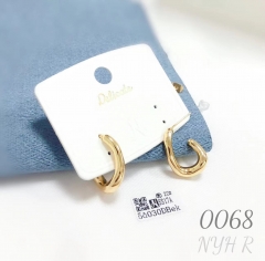 New irregular gold earrings