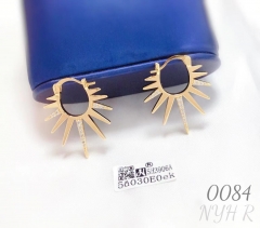 New sunflower diamond earrings