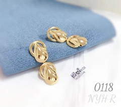 New irregular gold earrings