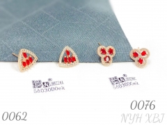 Women's new Cubic zirconia ear studs