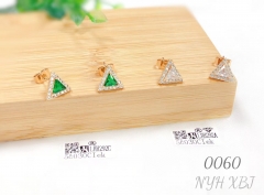 Mini Triangle Zircon Stud Earrings