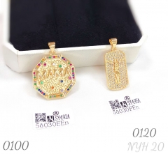 Classic zircon pendant