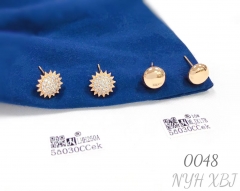 Gold Plated Sunflower Earring