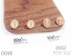 Religious jewelry copper earrings women